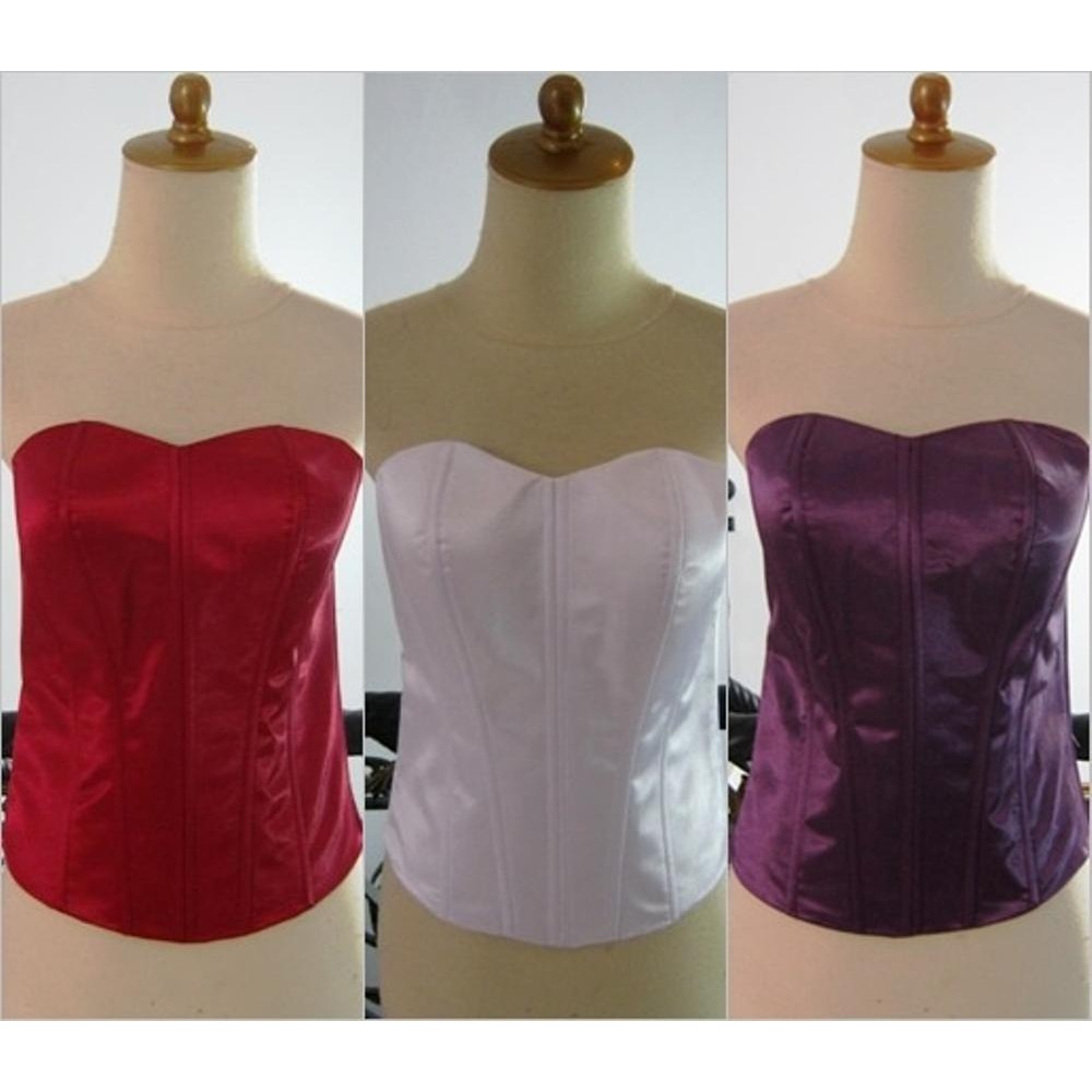 Bustier/Kamisol/Dalaman kebaya/korset/longtorso Bahan Satin Press Body dengan Tali