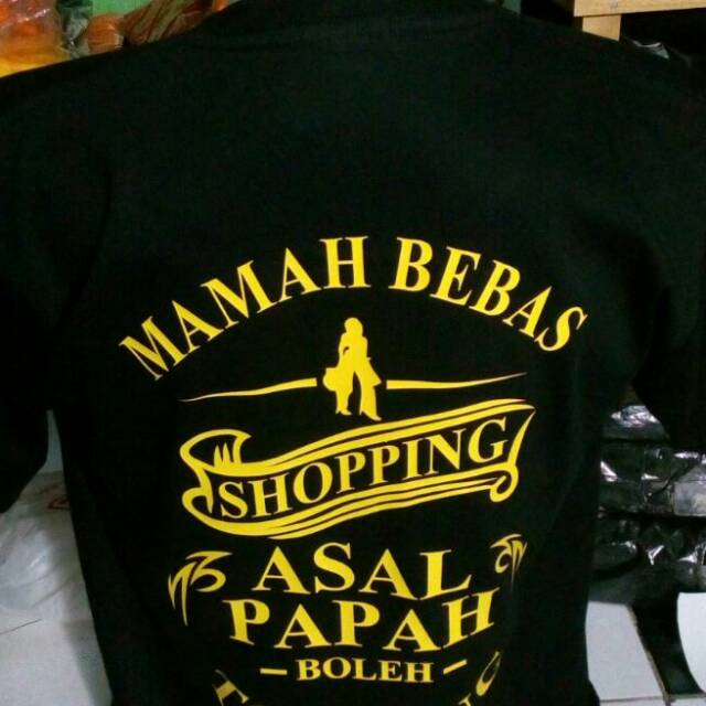 Kaos Tshirt Baju Papah Bikers Touring Mamah Shoping Kata Shopee