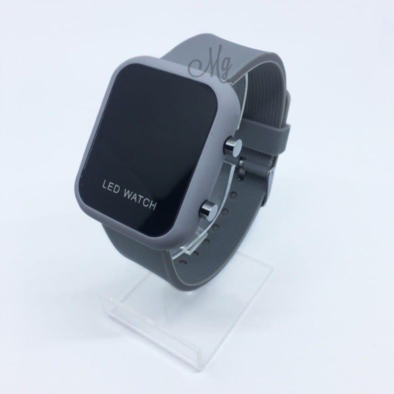 (SS) JAM TANGAN PRIA/WANITA KEKINIAN LED SQUARE WATCH DIGITAL STRAP RUBBER LD-16