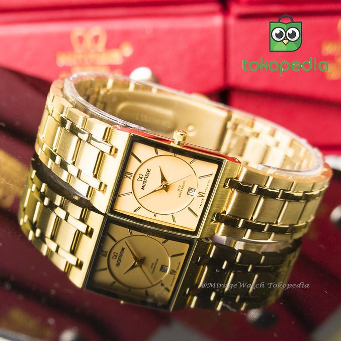 TERBARU JAM TANGAN MIRAGE WANITA GOLD 7908L-PK TERLARIS