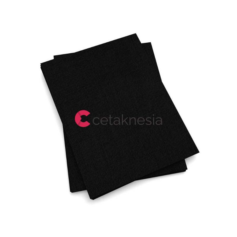 

Kertas Karton Linen Hitam Isi 500 lmbr Uk.A4/F4 Murah Premium