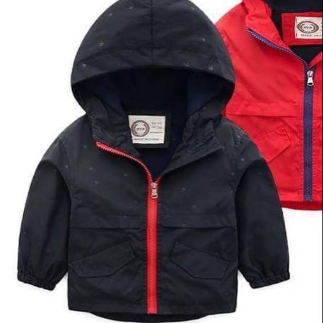 Jacket hoodie fashion anak hitam polos