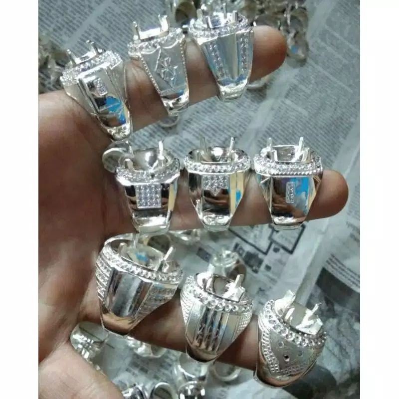 Pasang Ring Perak Pesanan Super Mewah