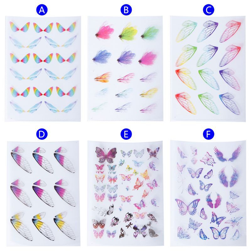 Glitter Filling Material Butterfly DIY Epoxy Resin Crafts Filler Jewelry Making Handmade 3D Colorful Insect Dragonfly Decoration Creative Lifelike