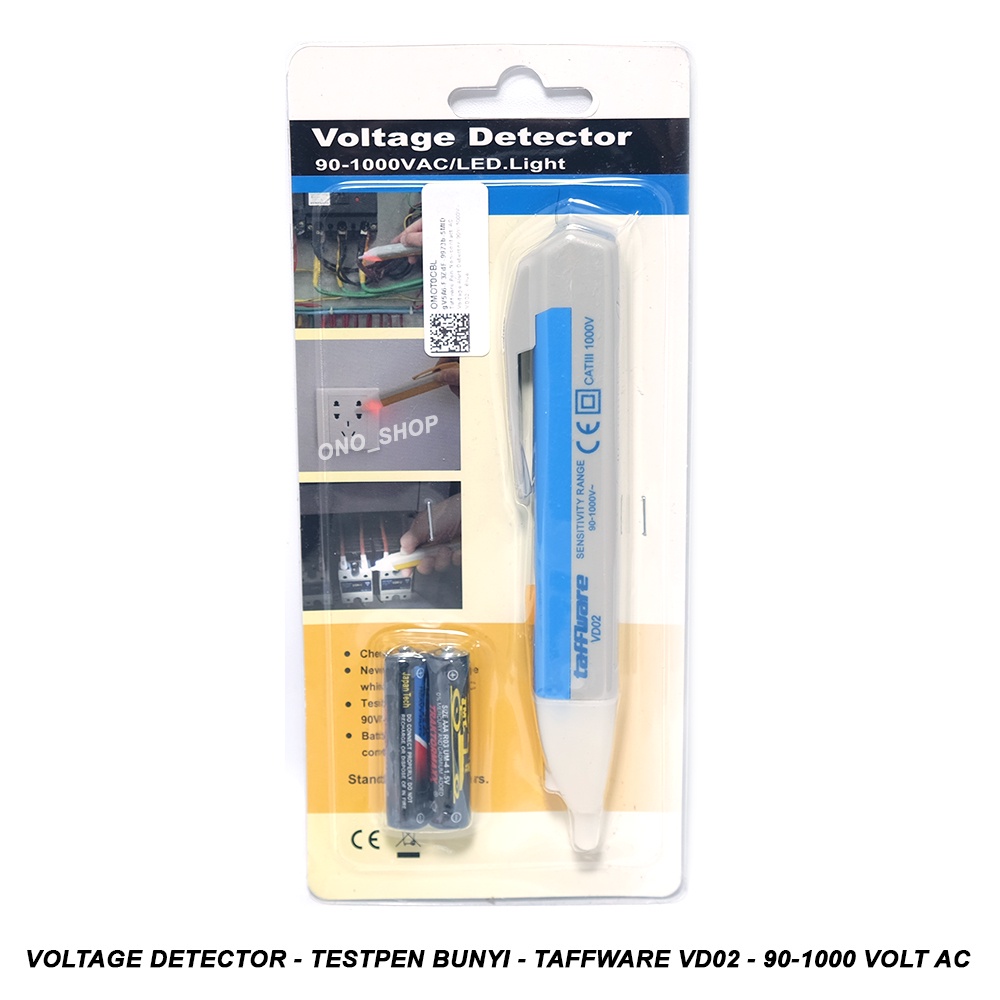 Voltage Detector - Testpen Bunyi - Taffware VD02 - 90-1000 Volt AC
