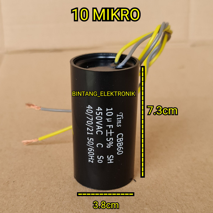 mke.5dc Kapasitor Mesin Cuci 10Uf Capasitor 10 Uf Kapasitor 10 Mikro E5Aenb