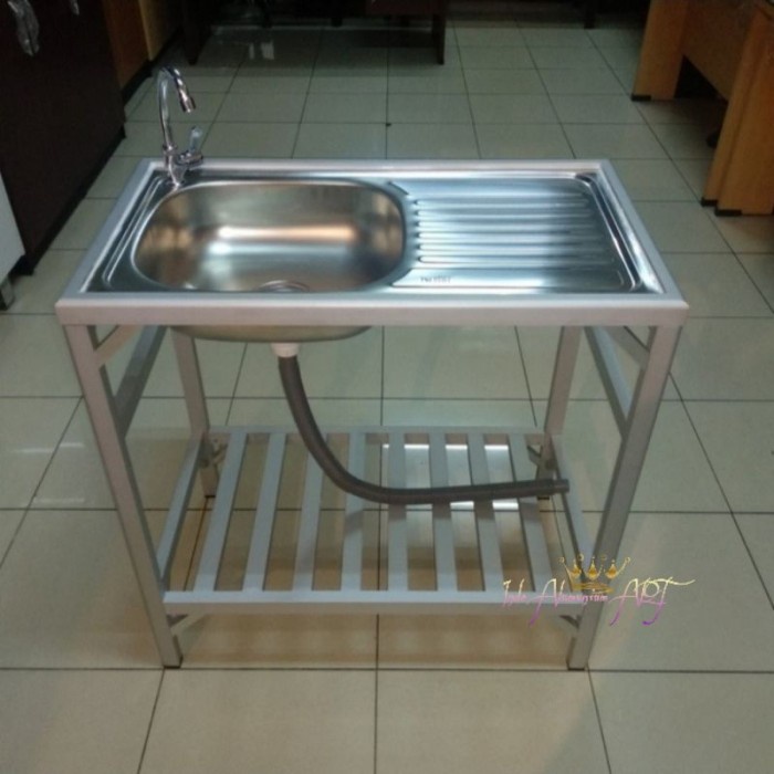 Wastafel Cuci Piring / Cuci Tangan Serbaguna Aluminium