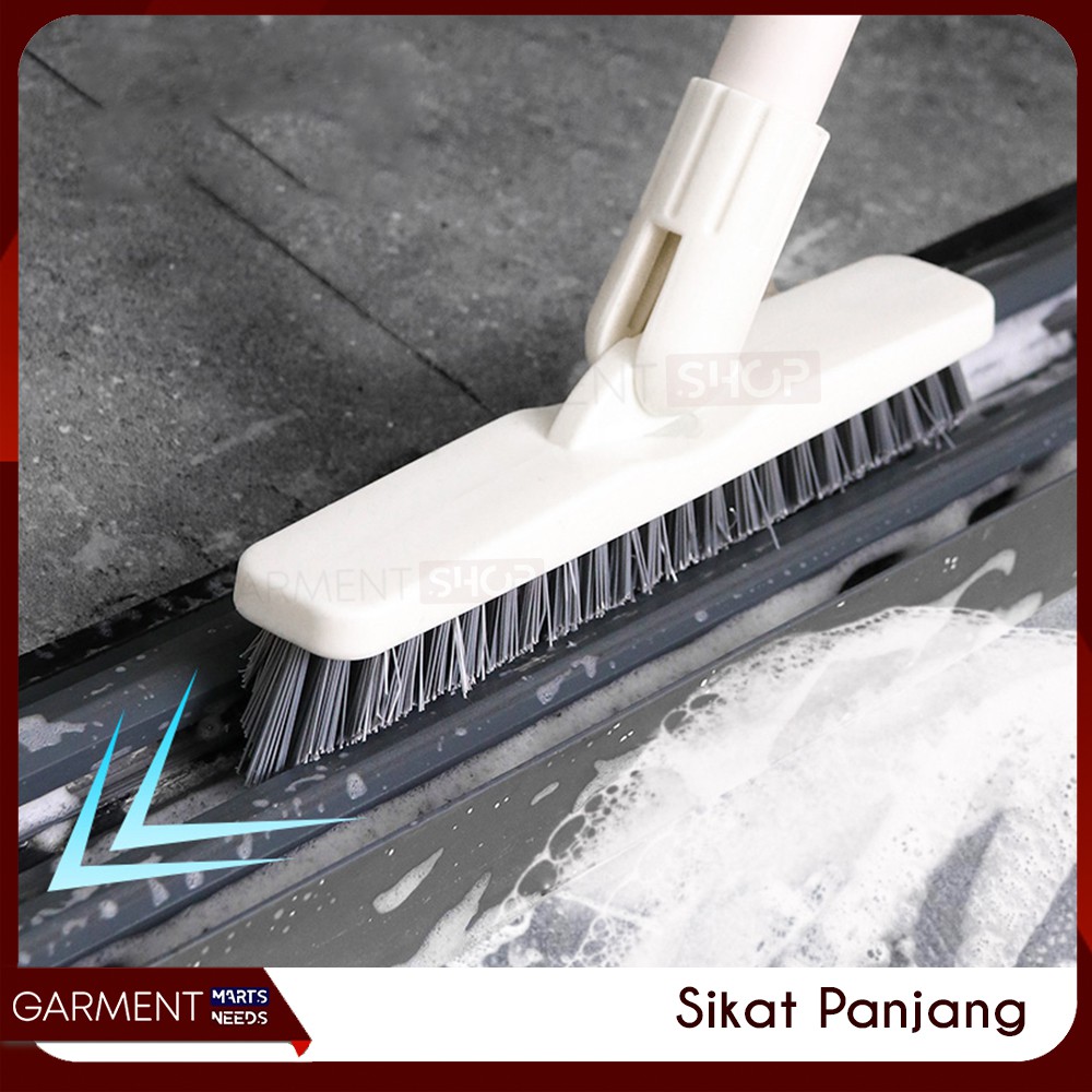 Sikat Lantai Pembersih Dinding Kamar Mandi Gagang Panjang Portable