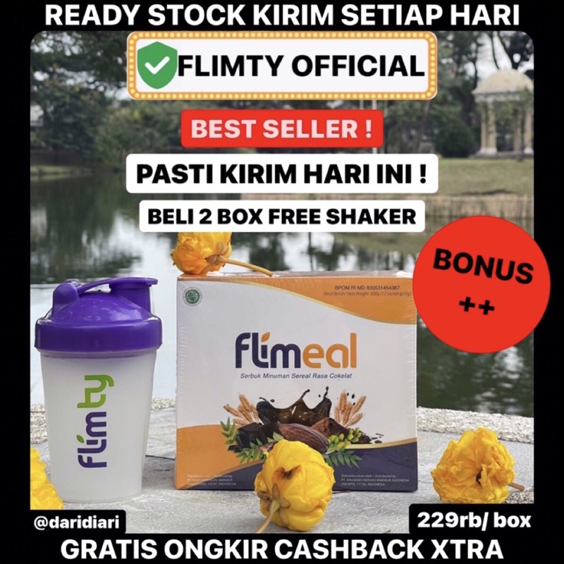 

FLIMEAL PROMO FREE SHAKER MINUMAN SEREAL PENGGANTI MAKAN SUSU COKLAT MINUMAN DIET ISI 12 SACHET BY FLIMTY