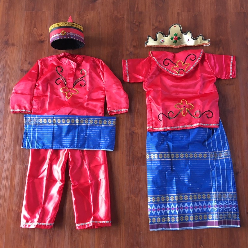 baju adat anak sepasang putra dan putri