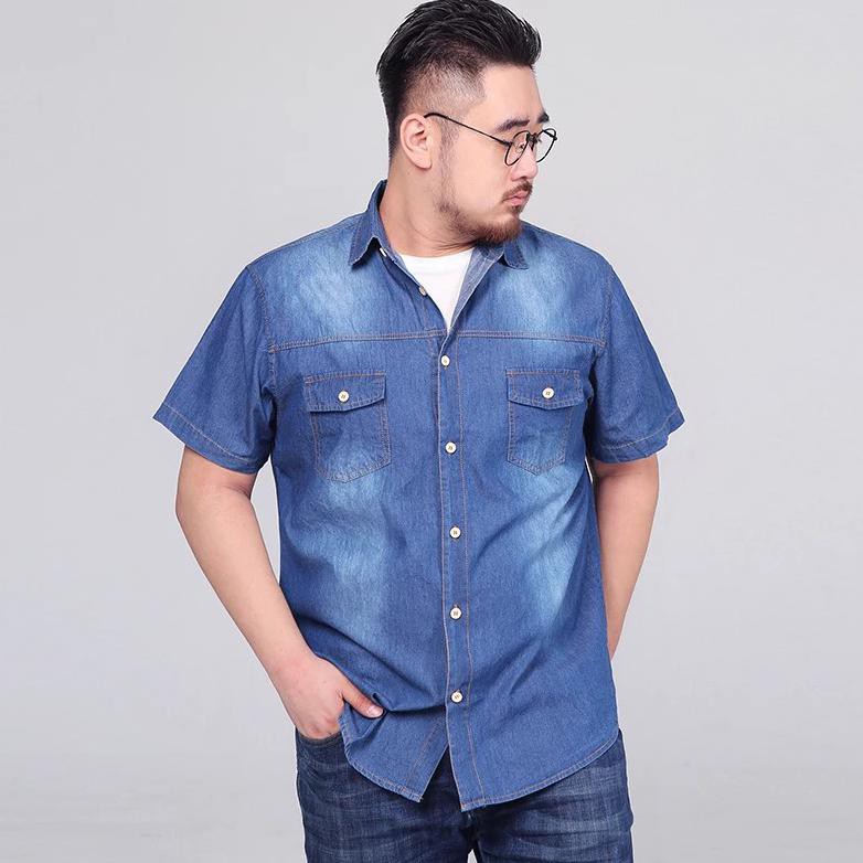 Animos / Kermeja Jeans Pria Delon / Pakaian Pria > Atasan > Kemeja Kasual Harga Terjangkau