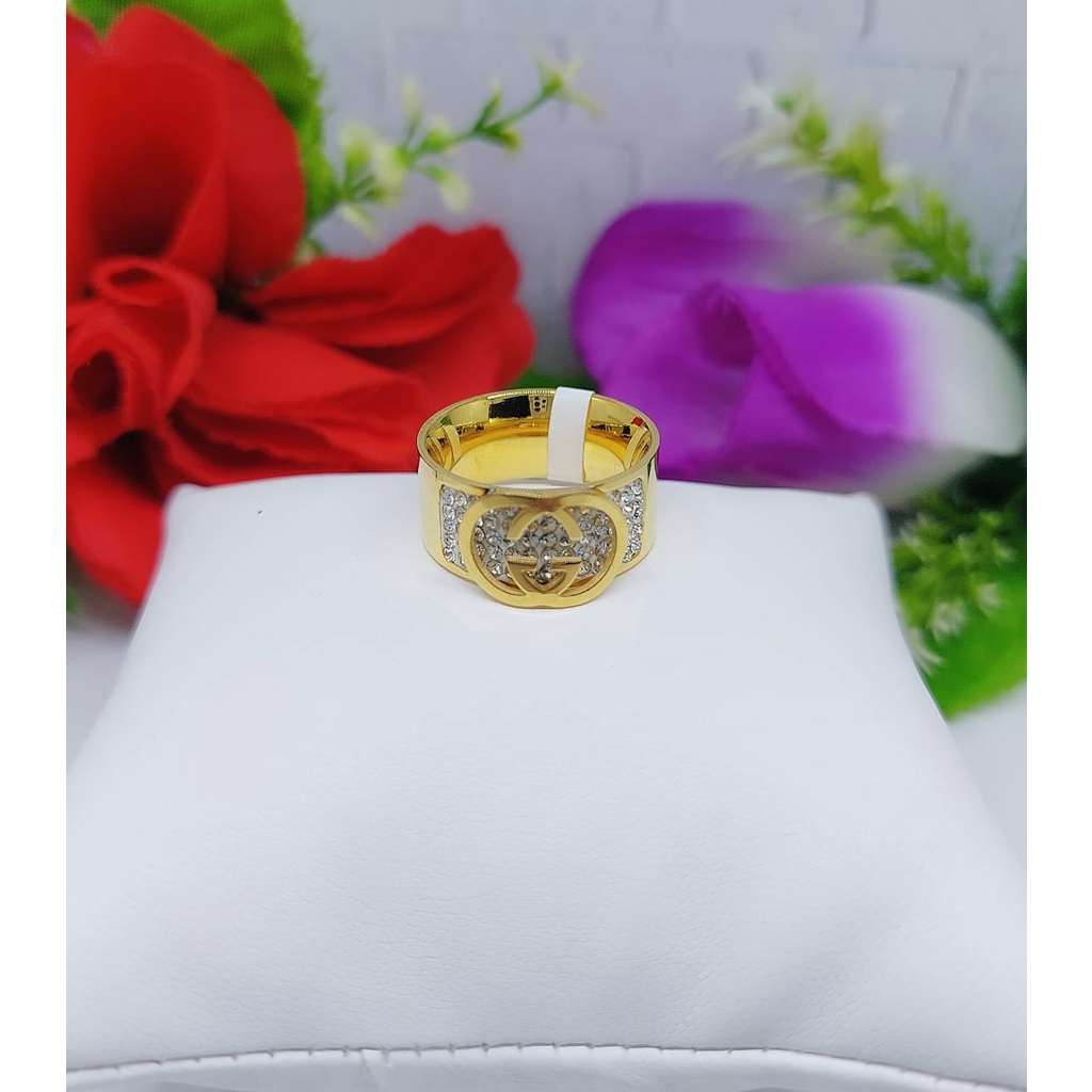 Cincin Titanium Permata 022-024 Terbaru