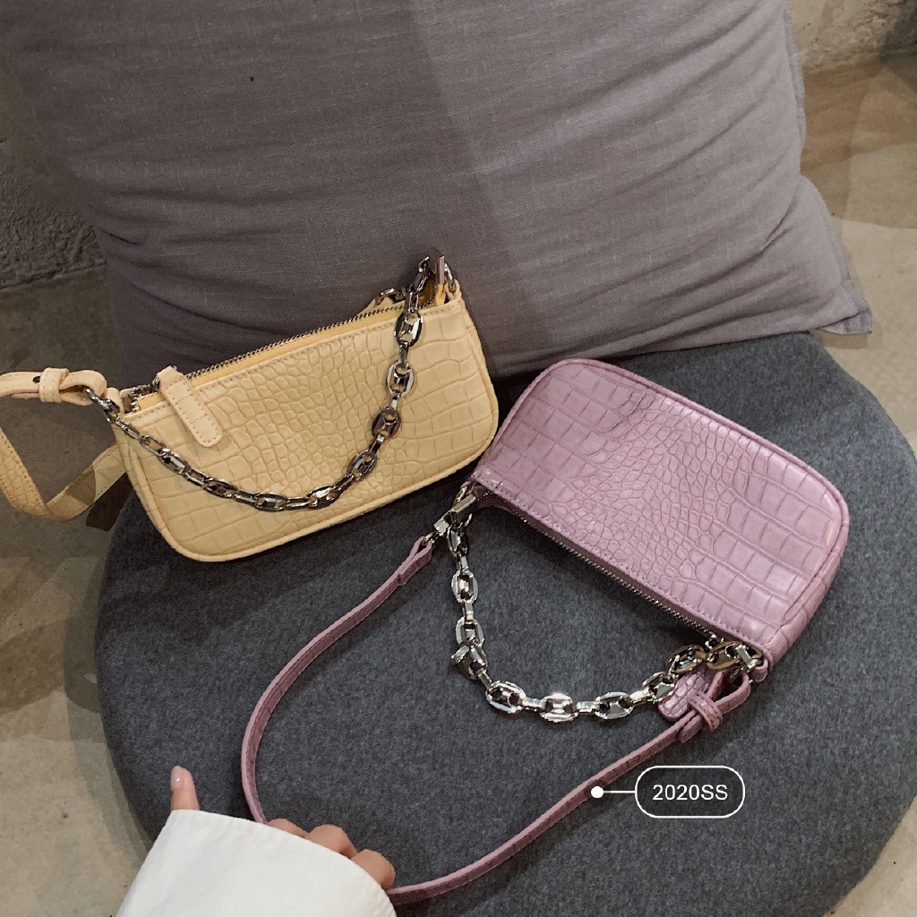 Tas Bahu/Selempang Bentuk Kotak Tali Rantai Gaya Korea ...