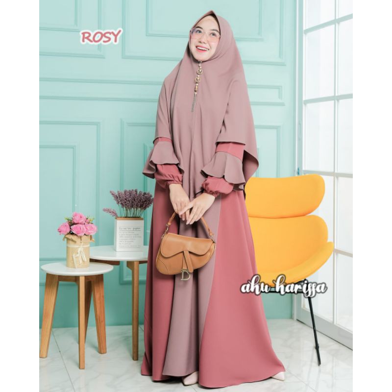 gamis ori aku karissa set hijab azni syari
