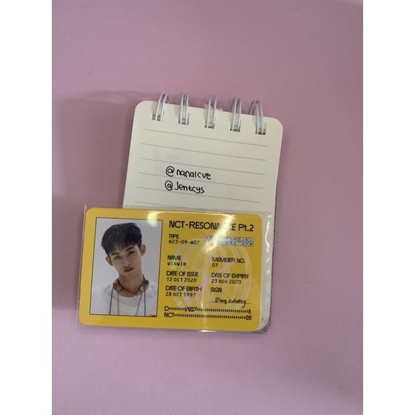 id card winwin [ BOOKED ]