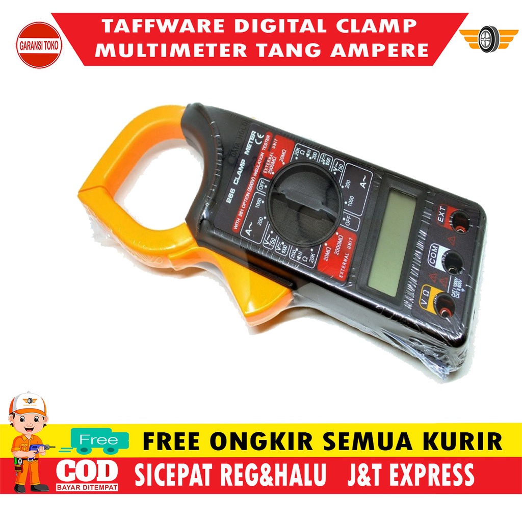 Jual Tang Ampere Meter Multimeter Multitester Avometer Peralatan Listrik Digital Ac Dc Shopee