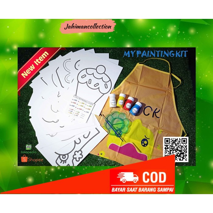 

✨ BISA COD ✨ My Painting Kit paket melukis anak ,kreativitas dan keterampilan anak
