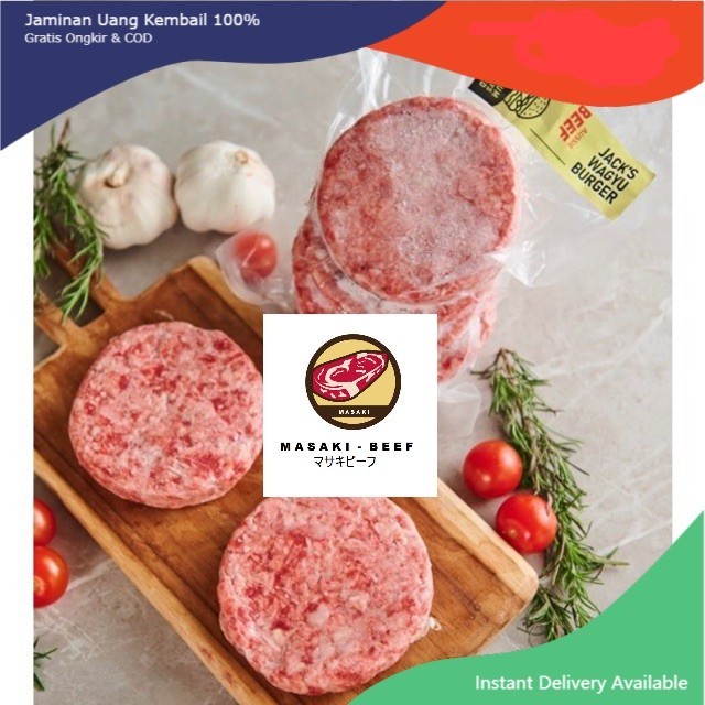 

PREMIUM Wagyu Beef Patty / Daging Burger 100gr - 5pcs