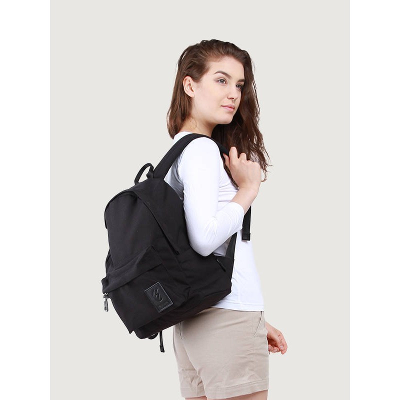 Mochilo Onzo Black | Tas Ransel Mini Polos Kecil Simpel Pria Wanita Backpack Ori | FORIND x Esgotado