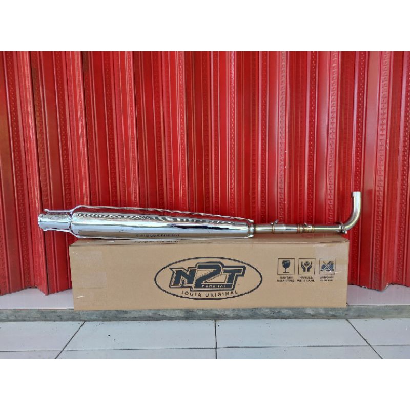 KNALPOT CORBI BEDEL PLOR & BASS TANPA PLORR PNP HONDA GREND, C70, SUPRA 100, SUPER CUP N2T ORIGINAL 