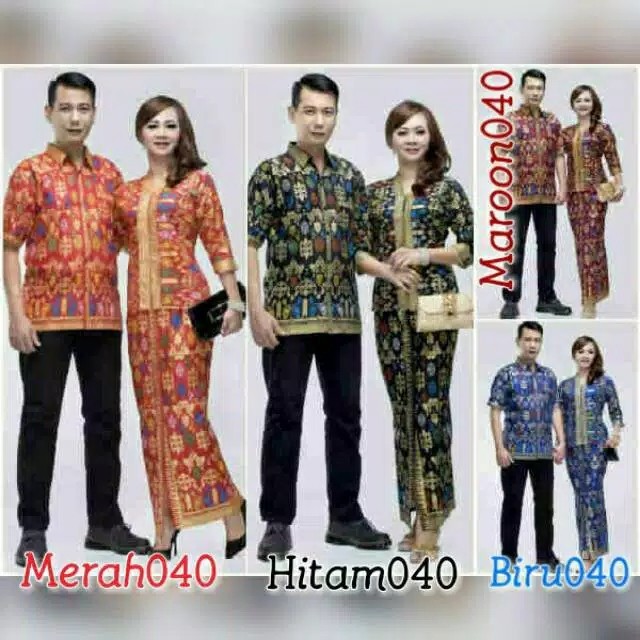 Sarimbit/ Couple Batik Rok N Blus Wanita Span Panjang Mentari Prodo Biru