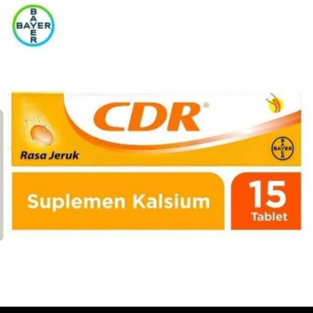 Vitamin C 1000mg CDR Calcium D Redoxon rasa jeruk isi 15