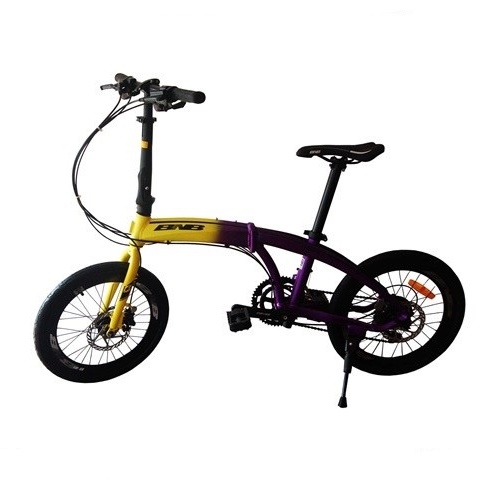 Gramedia Bandung - Folding Bike BNB Tory 18SP 20 inch Yellow-Purple