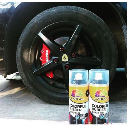 Carlas Rubber Paint Black C4 - Hitam Doff - Hitam Doff