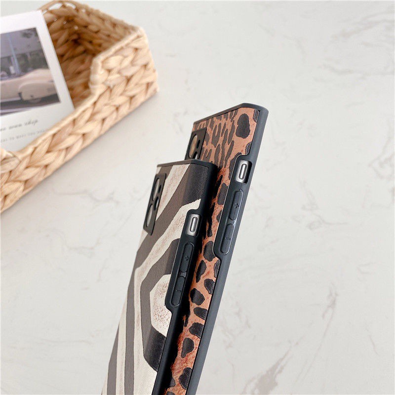 Silicone Phone Case Tpu Silicone Anti-scratch Print Leopard/zebra Pattern Iphone 11 12promax 7 8plus Se X Xs Xr Xsmax 11pro Max 12 12promax Mini Bnw1