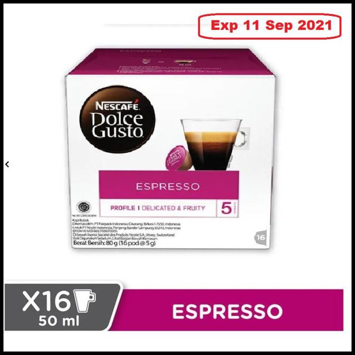 

Nescafe Dolce Gusto Espresso Capsule - 11 Sep 2021