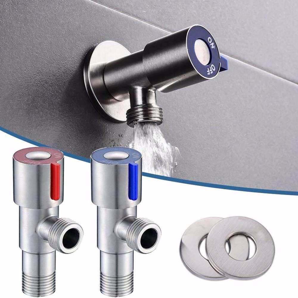 [Elegan] Angle Stop Valve Kualitas Tinggi Untuk Kamar Mandi Dapur Toilet Wastafel Basin Dengan OFF ON Switch Faucet Valve