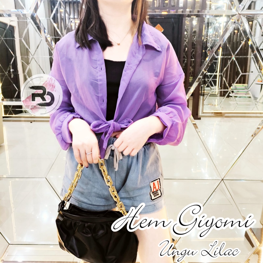 RD - SY FASHION HEM GIYOMI - KEMEJA WANITA BASIC TOP (S02)-7