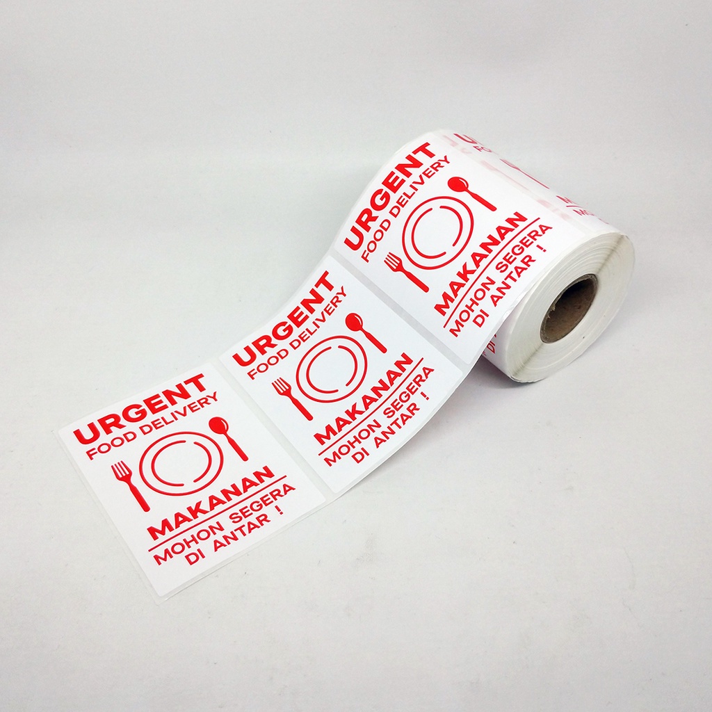 

MilL Sticker Label Urgent Food Delivery Online Shop Stiker Pengiriman Makanan Olshop 6 x 8 cm (1