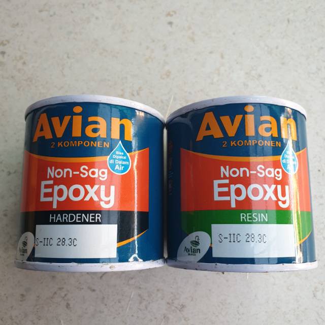 Lem Epoxy Avian Non-Sag 800gr Kayu Kapal Besi Lem Sebaguna Area Basah