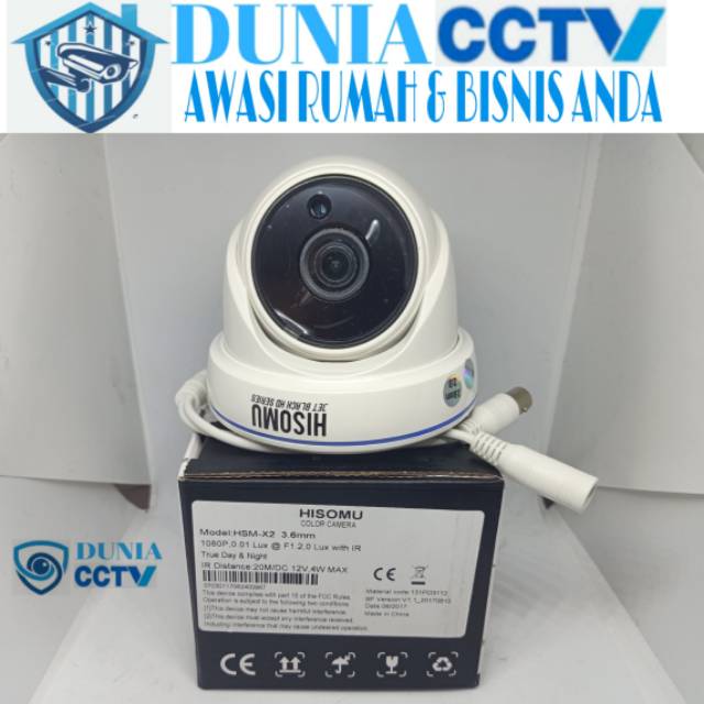 KAMERA CCTV INDOOR HISOMU 1080P 3MP FULL HD