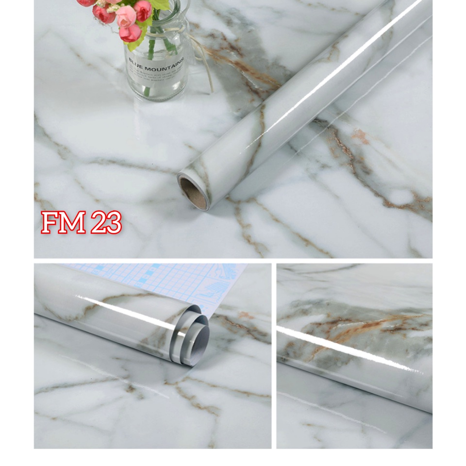 WALLPAPER WALPAPER WALLPEPER MOTIF MARMER MOZAIK ALUMIUM FOIL ANTI MINYAK ANTI PANAS STIKER STICKER SETIKER DINDING MOTIF MARBEL MARMER GRANIT GLOSSY DEKORASI RUMAH TEMPELAN TEMBOK KAMAR MANDI KERAMIK KRAMIK DAPUR MEJA KOMPOR LEMARI KITCHEN SET MURAH 3D-FM 23