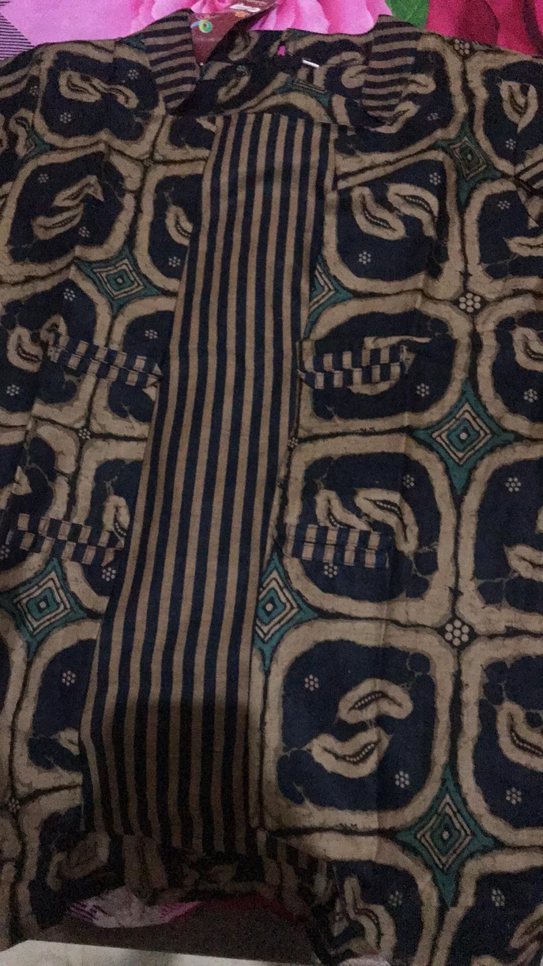 Atasan Batik Wanita Blouse Lengan Panjang Warna Hitam Trend 2021 Size S-m-l-xl-xxl-3l-4l-5l