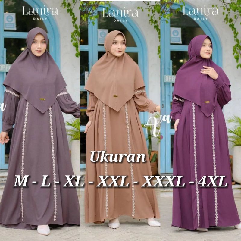 ALMIRA SYARI UKURAN M - L - XL - XXL - XXXL - 4XL GAMIS SET SYRI GAMIS JUMBO BUSUI DRESS MURAH GAMIS SYAR'I PLUS KHIMAR KONDANGAN GAMIS RENDA GAMIS KEKINIAN GAMIS REMAJA GAMIS TERBARU BAJU GAMIS WANITA FASHION MUSLIM BAJU LEBARAN DRESS WANITA UMROH HAJI