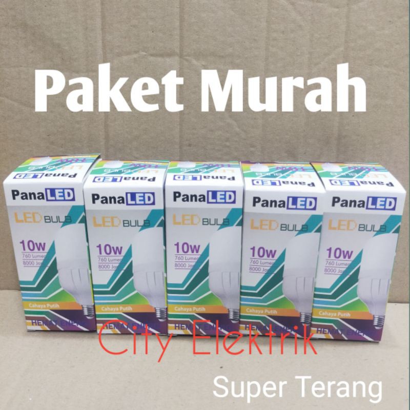 Lampu LED Murah Super Terang 10 Watt ( Paket 5pc )