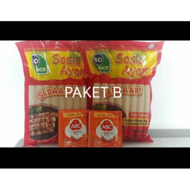 

Paket B sosis So nice 2 bungkus