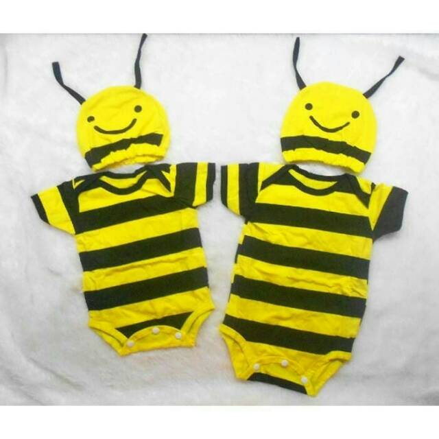 Baju bayi baju anak laki laki baju anak perempuan jumper bayi jumper lebah kostum bayi lucu-lebahbee