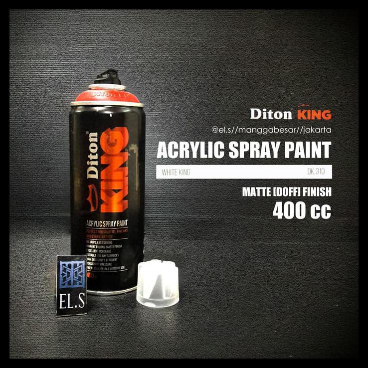 

NEW DITON KING DK310 WHITE KING - ACRYLIC SPRAY PAINTS PERALATAN MELUKIS TERMURAH PING LENGKAP