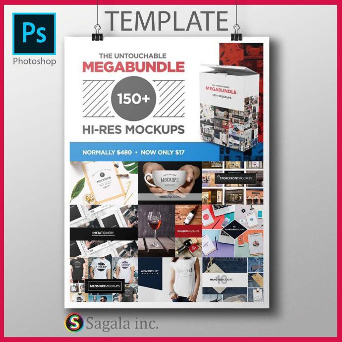 

Photoshop Megabundle Hi Res Mockup Template