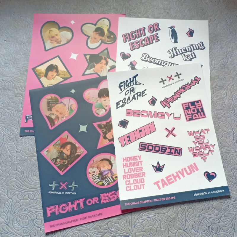 Official Sticker TXT THE CHAOS CHAPTER: FIGHT OR ESCAPE