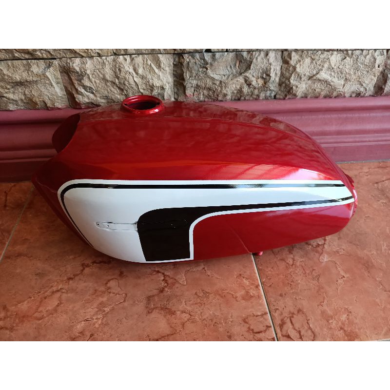 TANGKI TENGKI FULL PRES CB125 COPY SULTAN TANGKI CB PRESSS KUDUS CAT ISTIMEWA ORANGE HITAM PUTIH