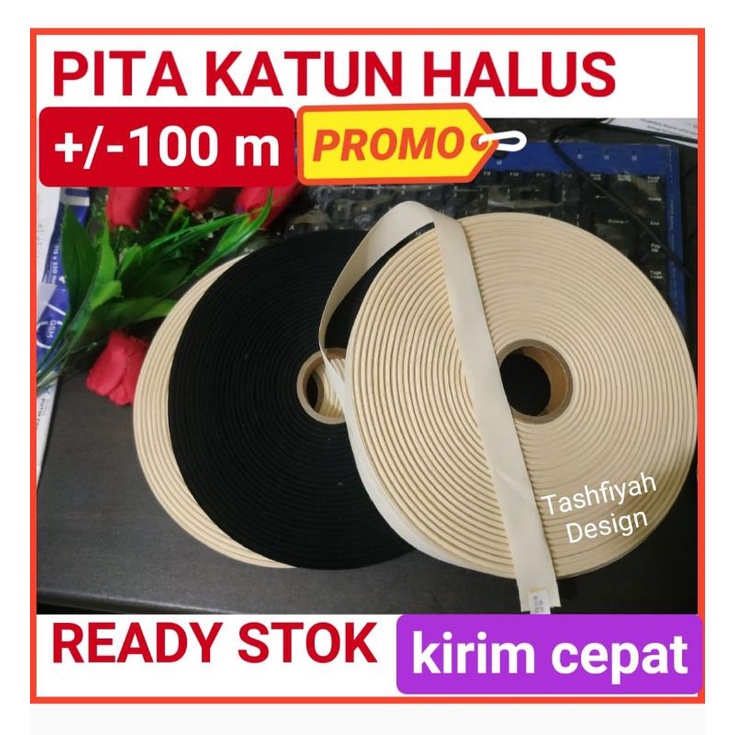 

Label pita katun polos 100 meter 1cm 2cm 3cm pita lebel katun halus