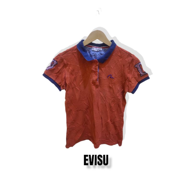 kaos kerah original second evisu free 1topi random