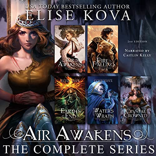 [ENGLISH] BUKU NOVEL AIR AWAKENS 6 SERIES - AIR AWAKENS - FIRE FALLING - EARTHS END - WATERS WRATH - CRYSTAL CROWNED - TALES FRONT - ELISE KOVA [ORIGINAL]