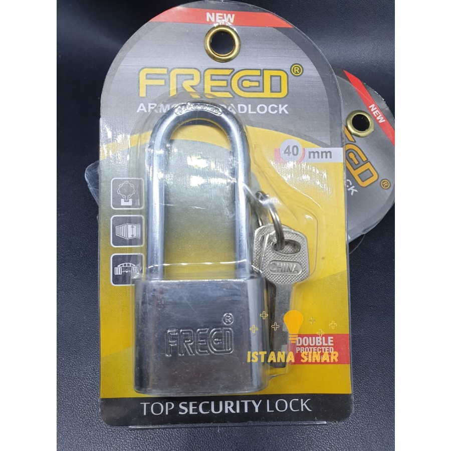 GEMBOK PINTU / GEMBOK FREED 25 30 40 50 60 MM Panjang / Pendek Kunci