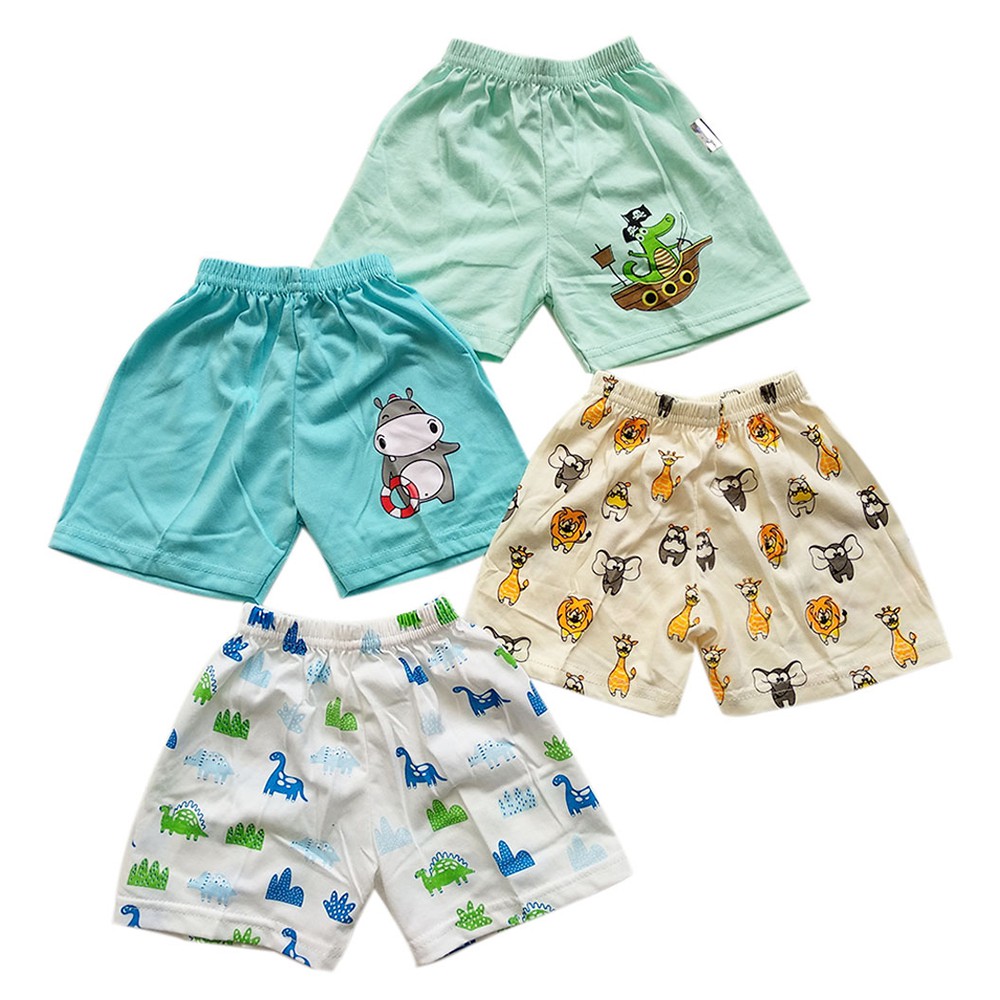 Jobel Shorts Hippo edition Boy 4Pcs Celana Pendek Anak Laki Laki